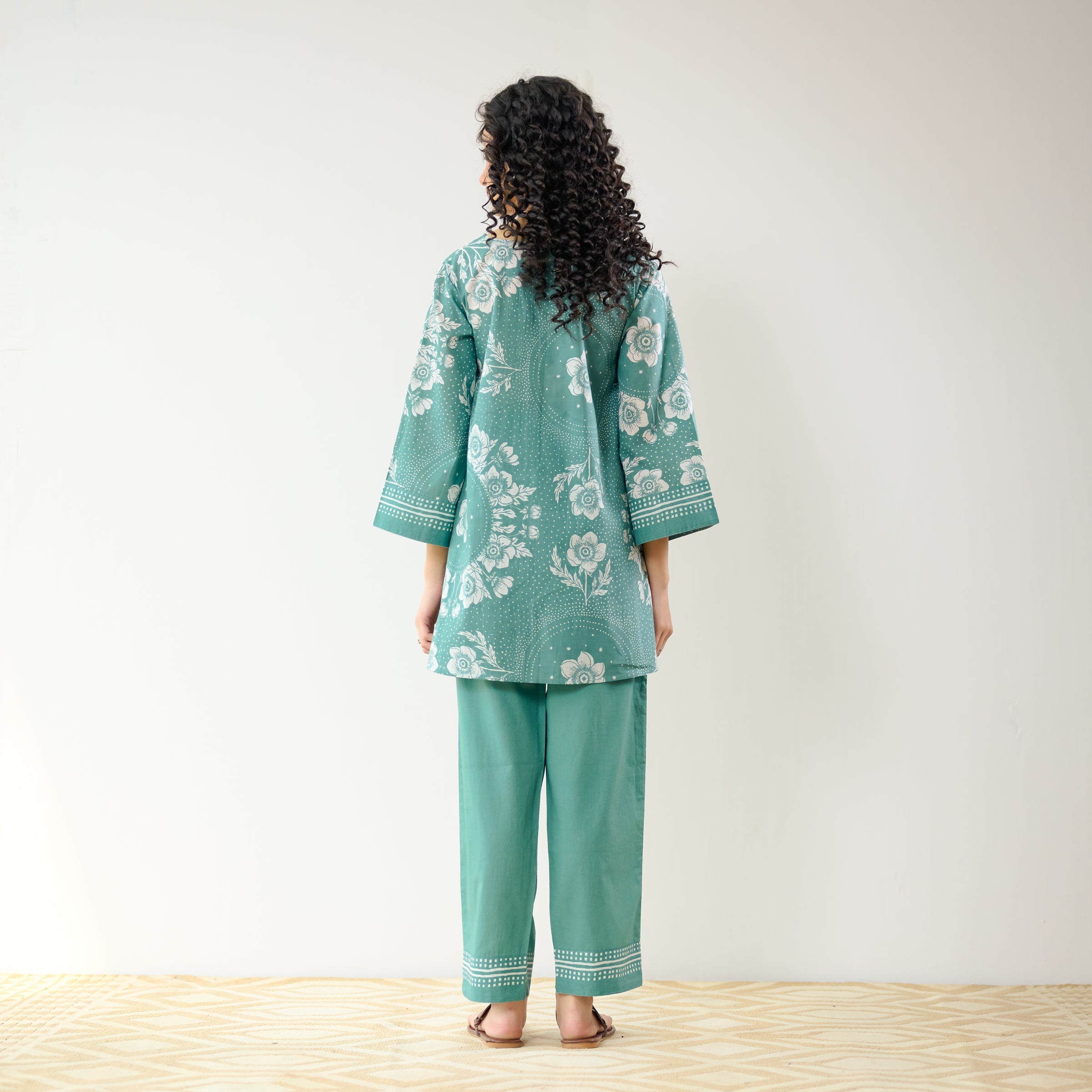 Dewdrop Cotton Co-ord Set - Sage Green